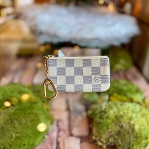 LOUIS VUITTON Damier Azur Pochette Cles